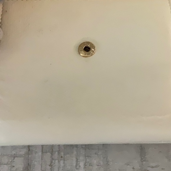 Chanel CC Logo Cream Caviar Leather TriFold Compact Wallet. Vintage - Picture 5 of 14